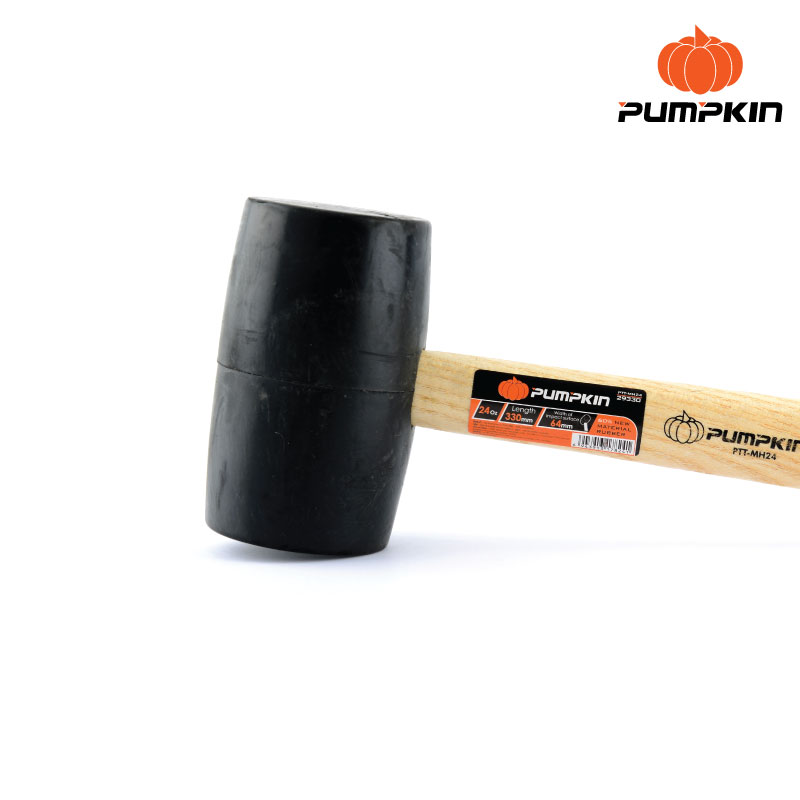 Maza de goma con mango de madera 550gr - Image 2