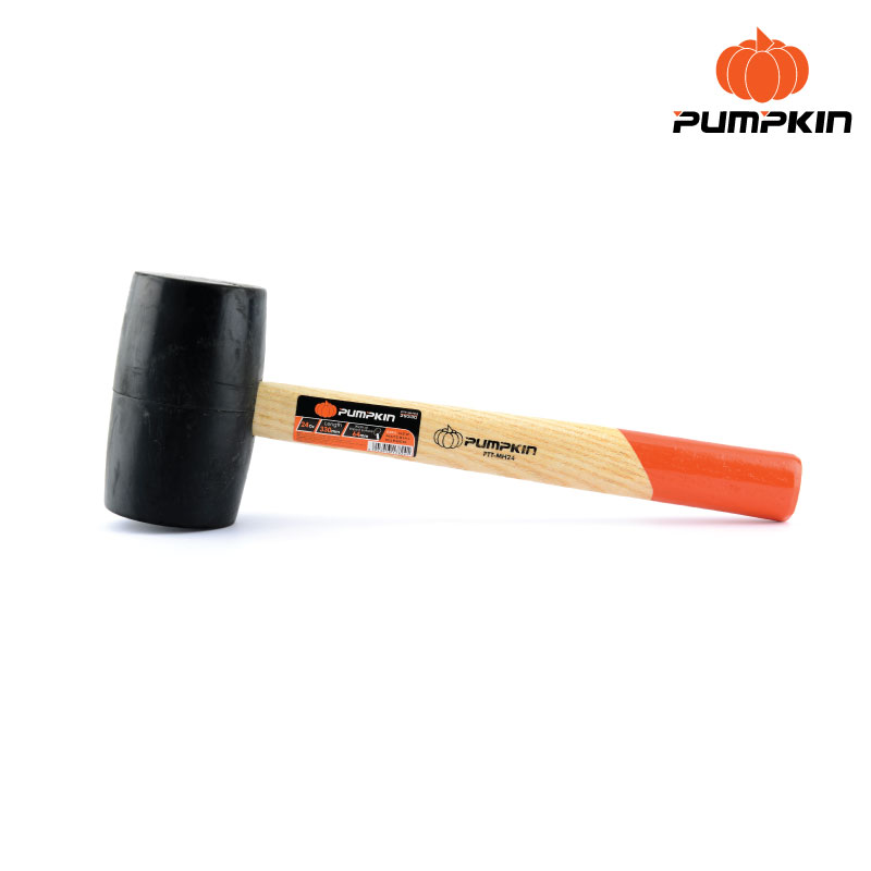 Maza de goma con mango de madera 550gr