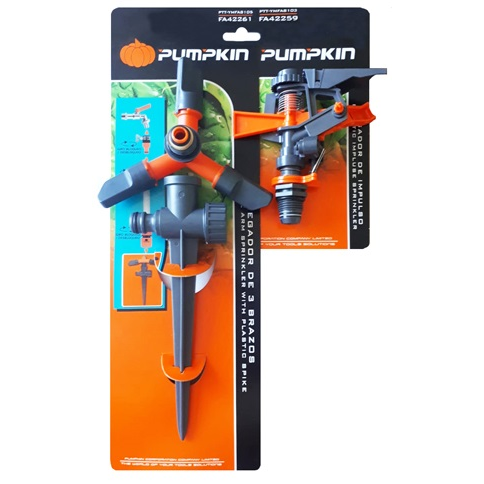 Set de 2 aspersores: 3 brazos e impulso