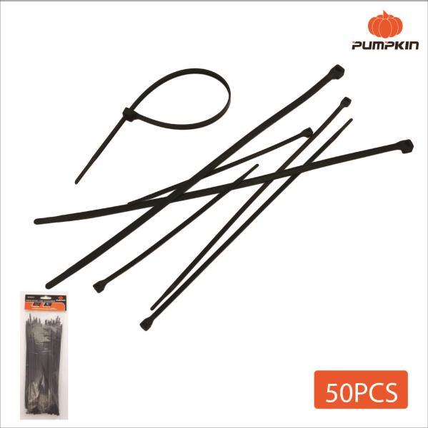 Precinto de nylon 4.8mm x 300mm negro - x50u