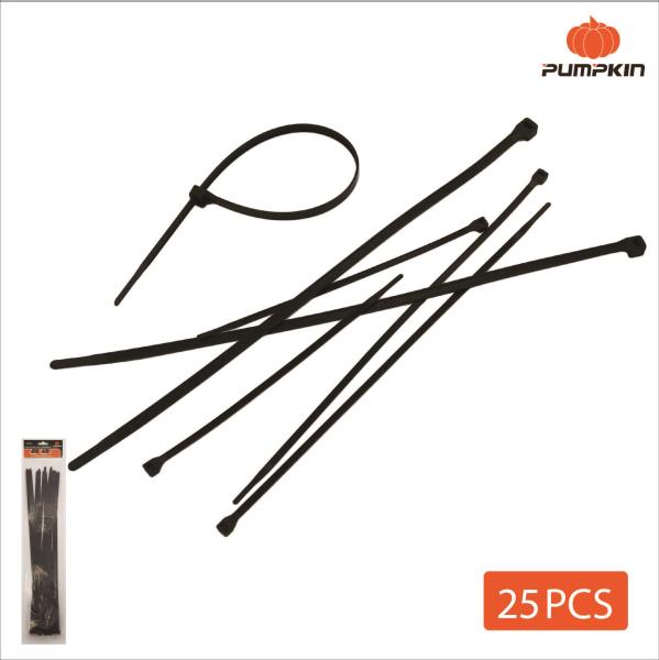 Precinto de nylon 7.6mm x 500mm negro - x25u
