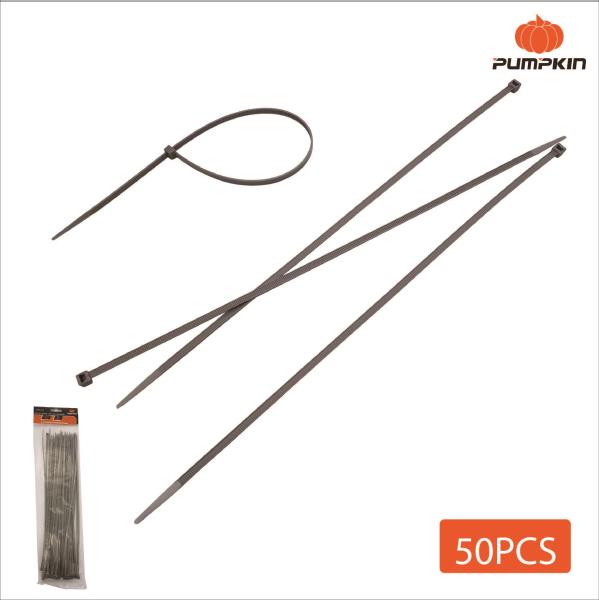 Precinto de nylon 4.8mm x 380mm gris - x50u