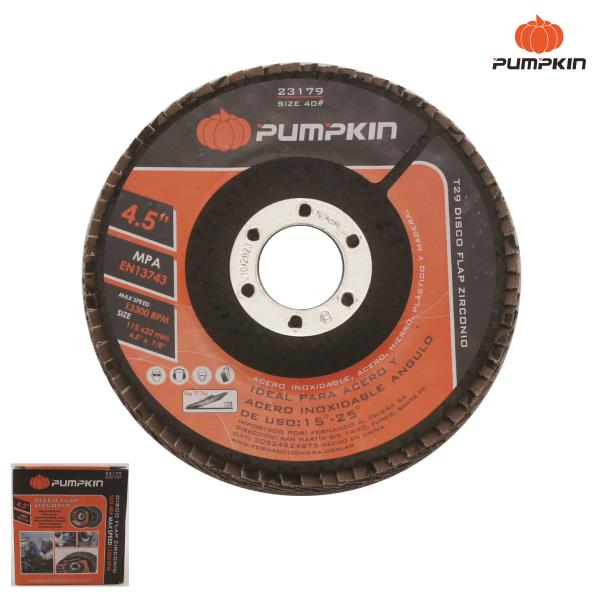 Disco flap de zirconio - 115mm - #40