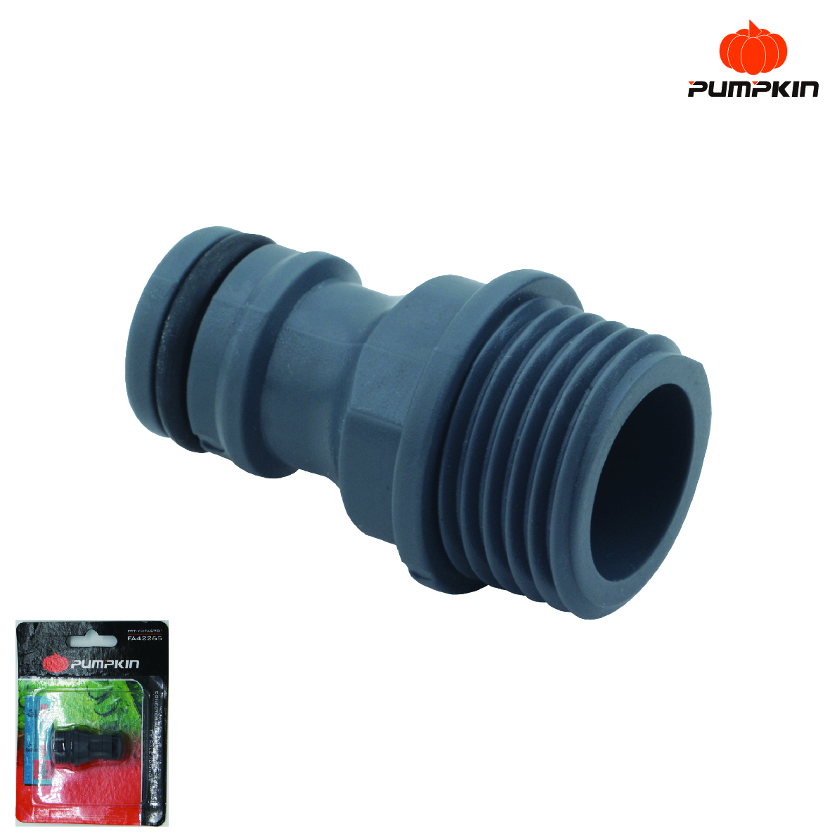 Conector para accesorios de manguera 1/2" - rosca macho 1/2"