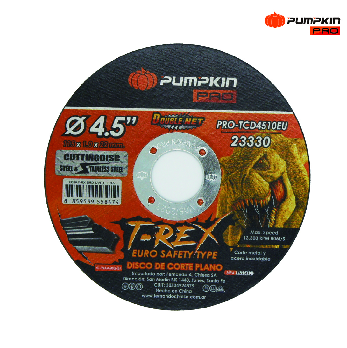 Disco de corte OA plano - 115mm x 1.0mm