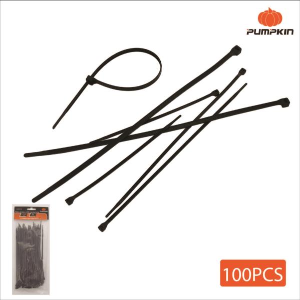 Precinto de nylon 3.6mm x 200mm negro - x100u