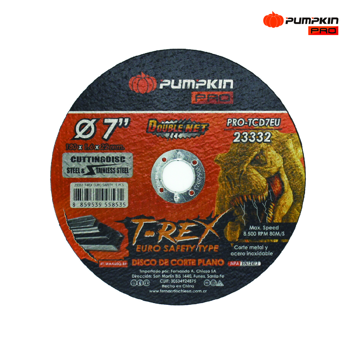 Disco de corte OA plano - 180mm x 1.6mm