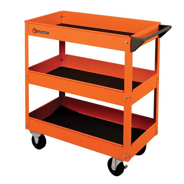 Carro metálico de tres bandejas